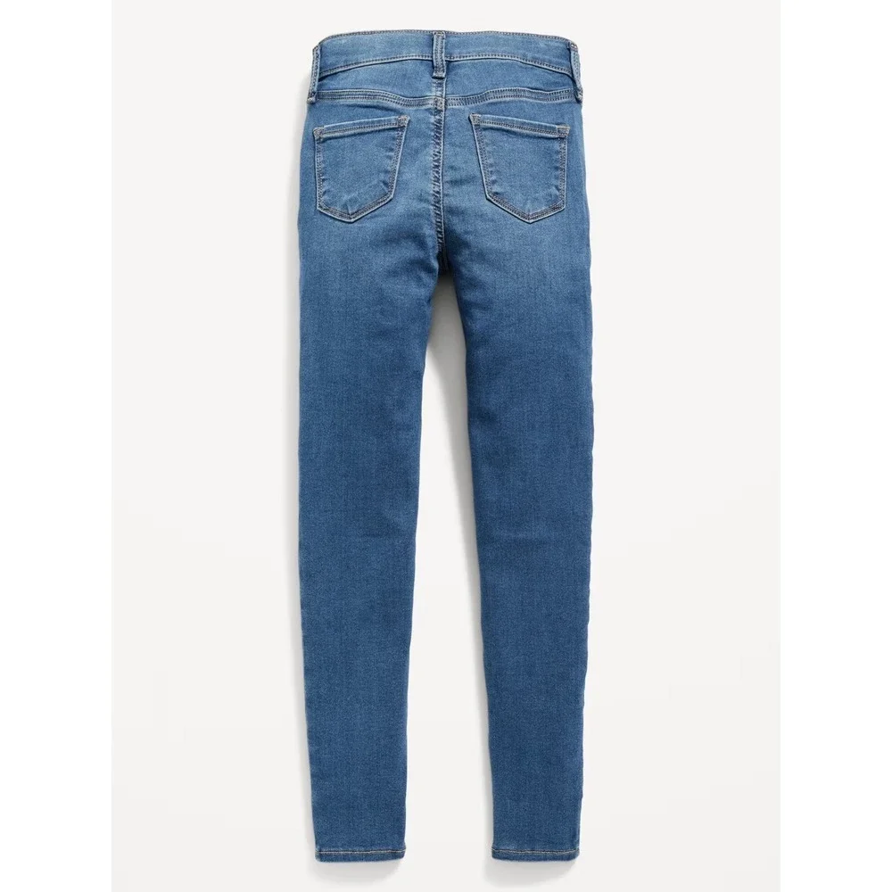 Old Navy Girls High Waisted Rockstar 360° Stretch Jeggings‎ - Med Wash - Sz 14